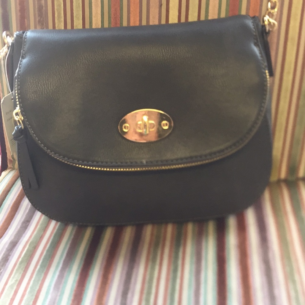Grey cross body bag